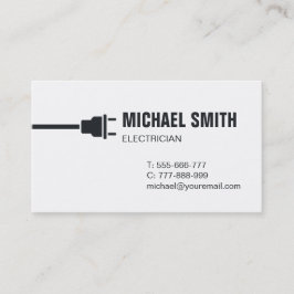 Modern Power Plug Electrician-Affärskort Visitkort
