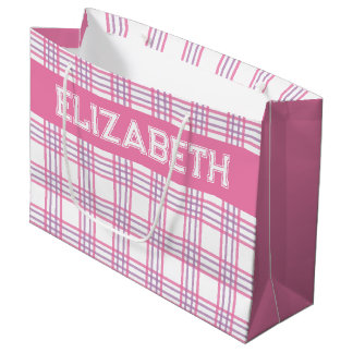 Modern Prädik Plaid Rosa Lila Mönster