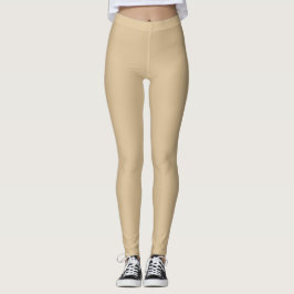 Modern praktisk färg block 1 Beige Leggings