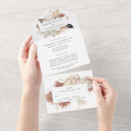 Modern Premium WAN Pampas Grass Blommigt Bröllop