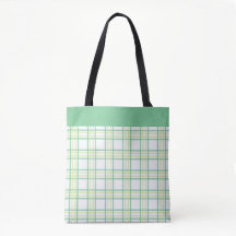 Modern Preppy Plaid Green Lime Pattern