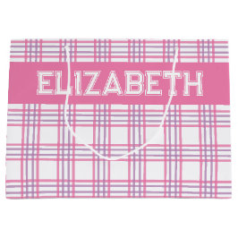 Modern Preppy Plaid Pink Purple Pattern