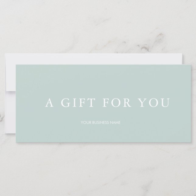 Modern Presentkort (Framsida)