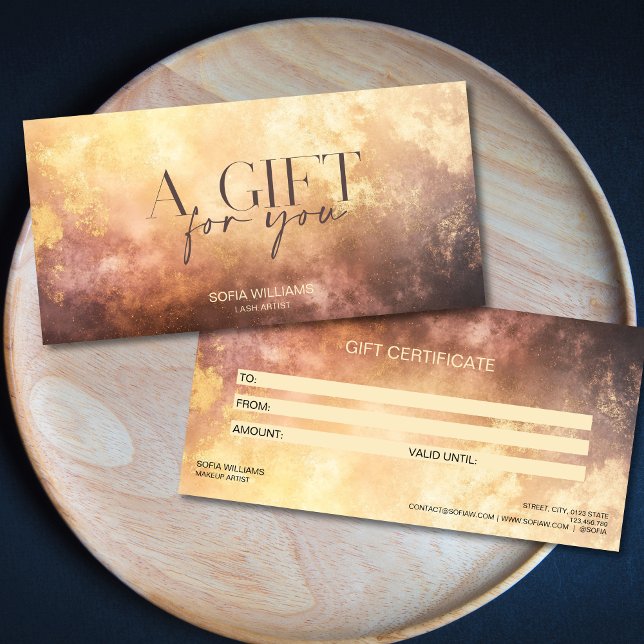 Modern  presentkort för Dusty-certifikat (Skapare uppladdad)