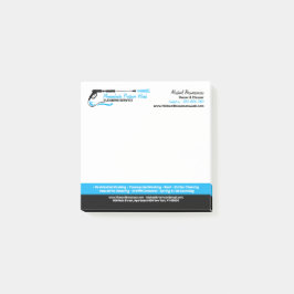 Modern press som Tvättar klassiskt hus Städning Post-it Block