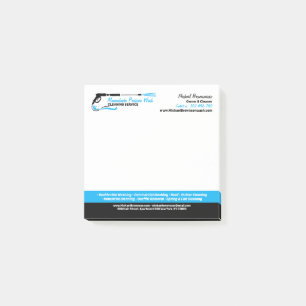 Modern press som Tvättar klassiskt hus Städning Post-it Block