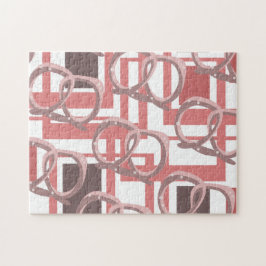 Modern Pretzel Rosa Pussel