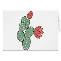 Modern prickly Pear Cactus