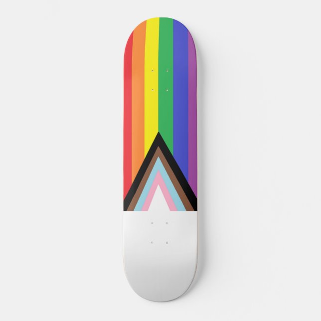 "Modern Pride Flagga" Mini Skateboard Bräda 18,5 Cm (Framsida)