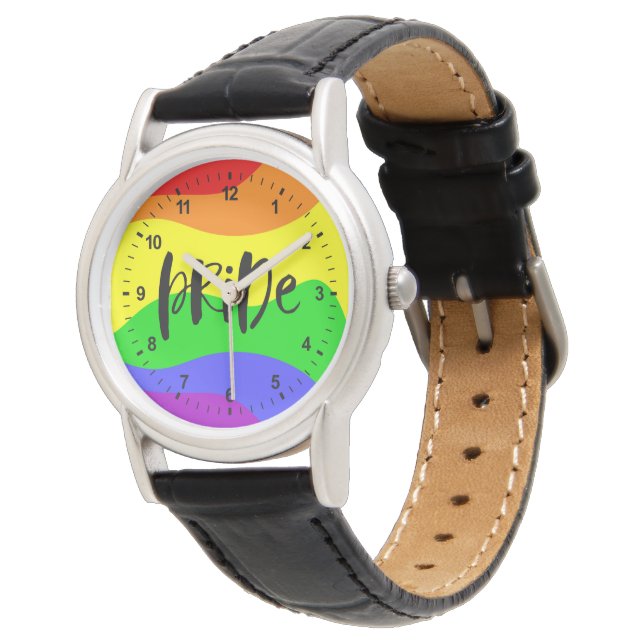 Modern Pride Rainbow Armbandsur (Vinklad)
