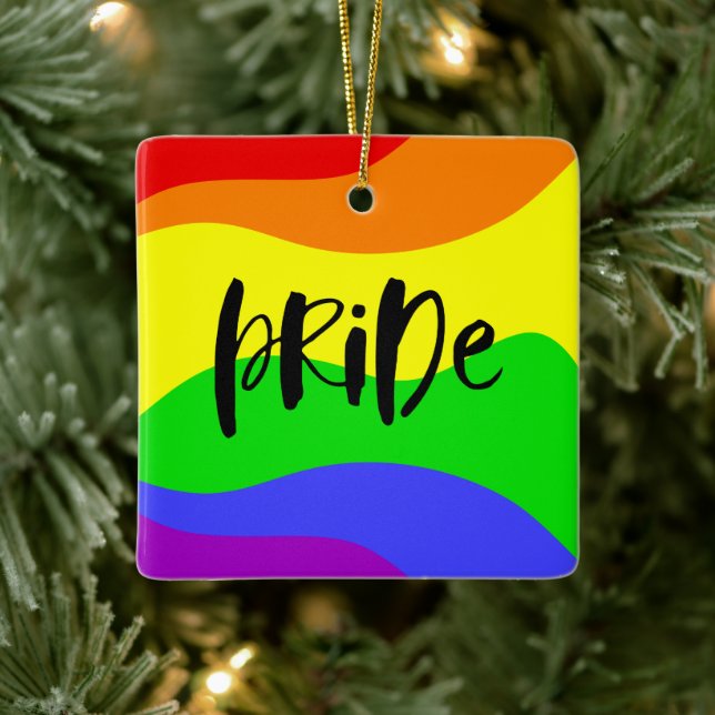 Modern Pride Rainbow Julgransprydnad Keramik (Träd)