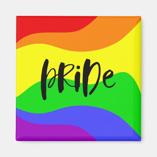 Modern Pride Rainbow Magnet (Framsidan)