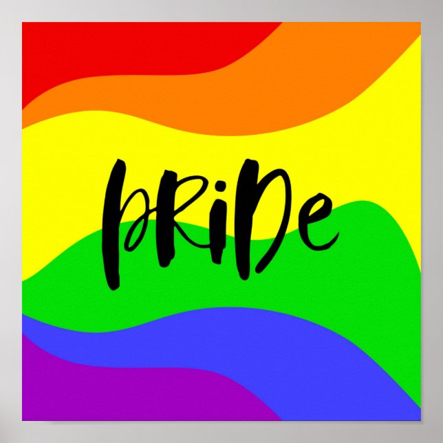 Modern Pride Rainbow Poster (Framsidan)