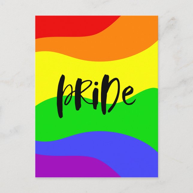Modern Pride Rainbow Vykort (Framsida)