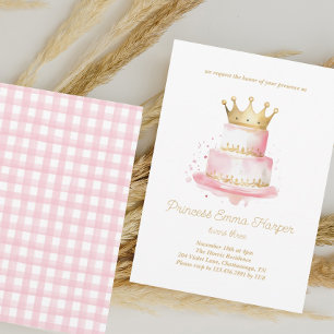 Modern Princess Rosa varje år Inbjudningar