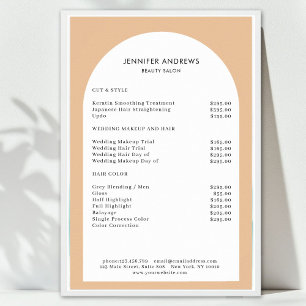 Modern Pris lista över minsta arch brun vit salon Poster