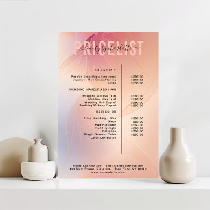 Modern, pris lista Poster