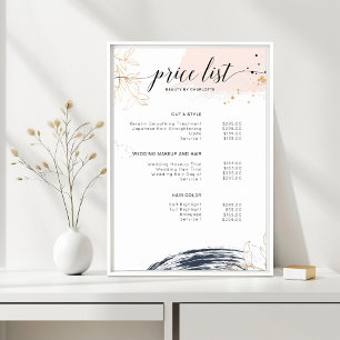 Modern, pris lista Poster