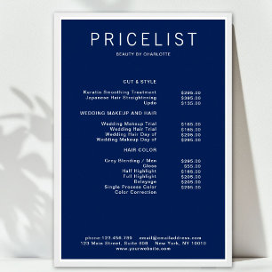 Modern, pris lista Poster