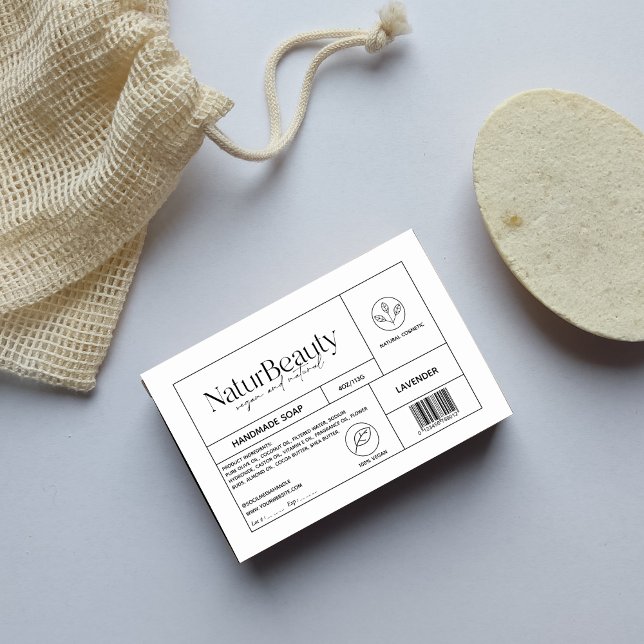 Modern produktkosmetisk soapetikett mat etiketter (Skapare uppladdad)