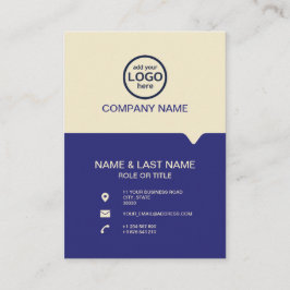 Modern Professional 2 färger lägg till din logotyp Visitkort