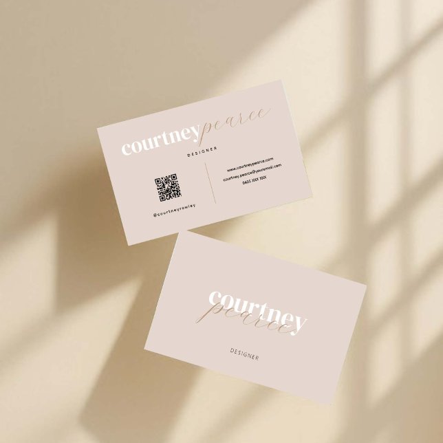 Modern professional business card with QR code Visitkort (Skapare uppladdad)