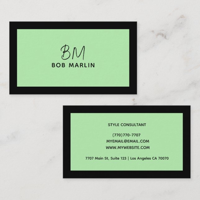 Modern Professional Minimalist Executive Generic Visitkort (Fram/baksida)
