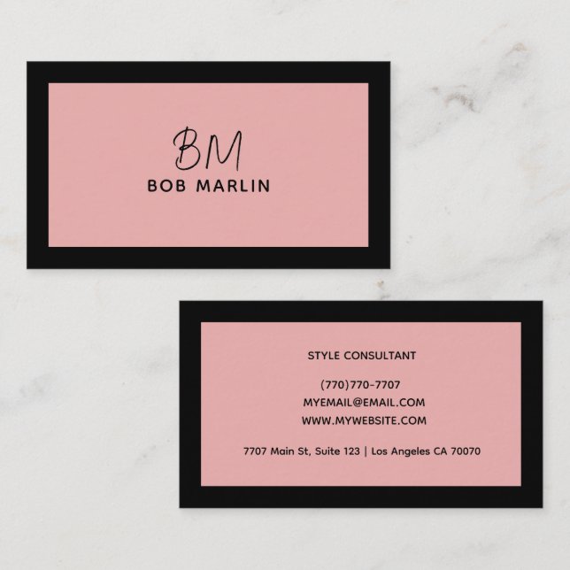 Modern Professional Minimalist Executive Generic Visitkort (Fram/baksida)