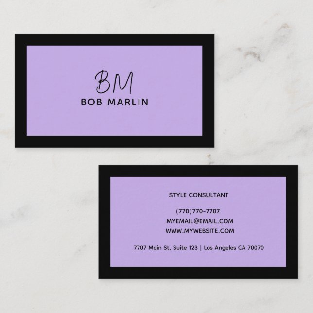 Modern Professional Minimalist Executive Generic Visitkort (Fram/baksida)