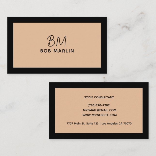 Modern Professional Minimalist Executive Generic Visitkort (Fram/baksida)