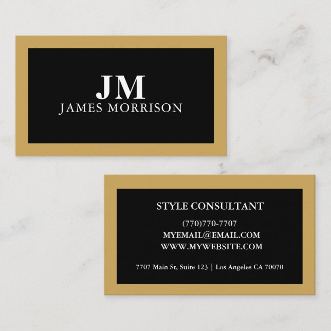 Modern Professional Minimalist Executive Generic Visitkort (Fram/baksida)