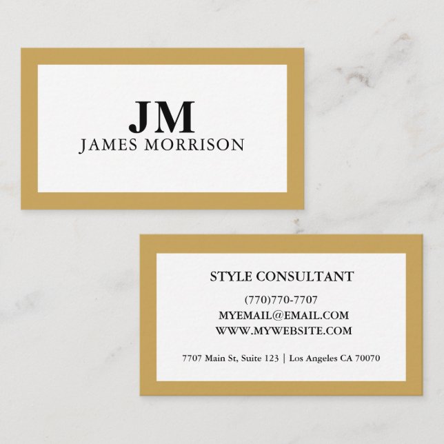 Modern Professional Minimalist Executive Generic Visitkort (Fram/baksida)