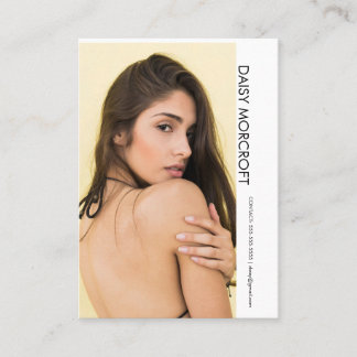 Modern Professional Model Actor Photo comp Card Visitkort