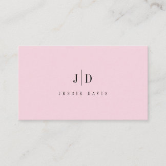 Modern Professional Simple Monogram Visitkort