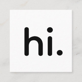 Modern Professional Square Business Card Fyrkantigt Visitkort