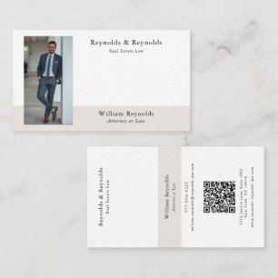 Modern professionell advokat QR-kod Visitkort
