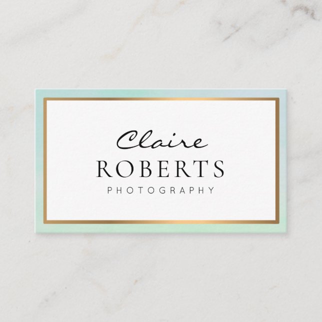 modern professionell| affärskort för fotograf visitkort (Framsida)