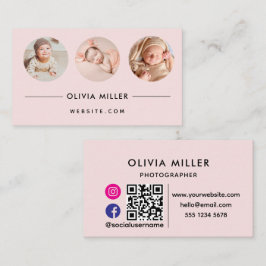 Modern Professionell-Affärskort med QR-kod Visitkort