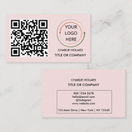 Modern Professionell-Affärskort med QR-kod Visitkort