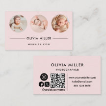 Modern Professionell-Affärskort med QR-kod