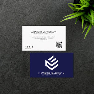 Modern Professionell Affärskortet QR CODE Visitkort