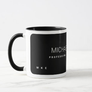 Modern professionell affärsverksamhet Namn Black C Mugg
