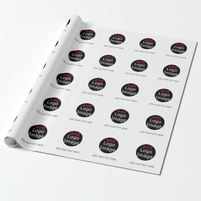Modern Professionell Anpassade Business White Presentpapper (Utrullad)