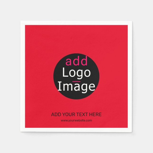 Modern Professionell Anpassningsbar Business Chic  Pappersservett (Framsidan)