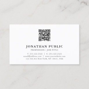 Modern Professionell Anpassningsbar din QR-kod för Visitkort