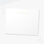 Modern professionell anteckningsblock<br><div class="desc">Professionell Modern anteckningsblock med namn i det moderna typsnittet guld med anpassningsbar i guld moderna sans serif-typsnitt stil på vit bakgrund. Observera att folieinformationen simuleras i teckningen. Ingen faktisk folie kommer att användas vid skapar av denna produkt.</div>