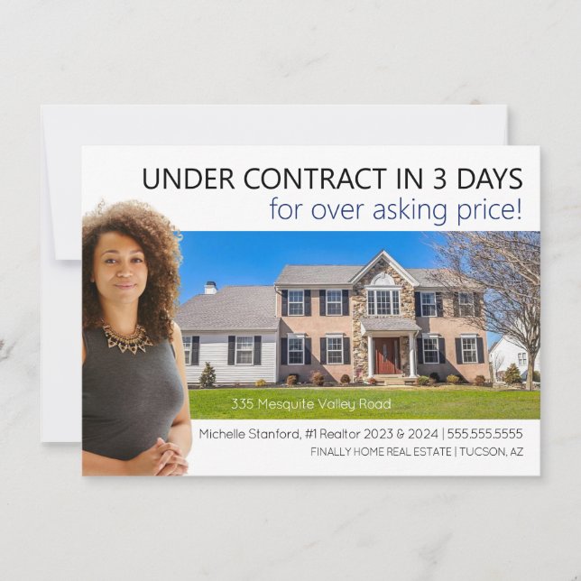 Modern Professionell-återförsäljare som just har l Inbjudningar (Framsida)