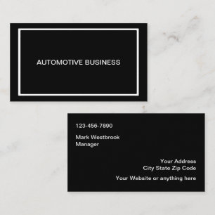 Modern Professionell Automotive Affärskort Visitkort