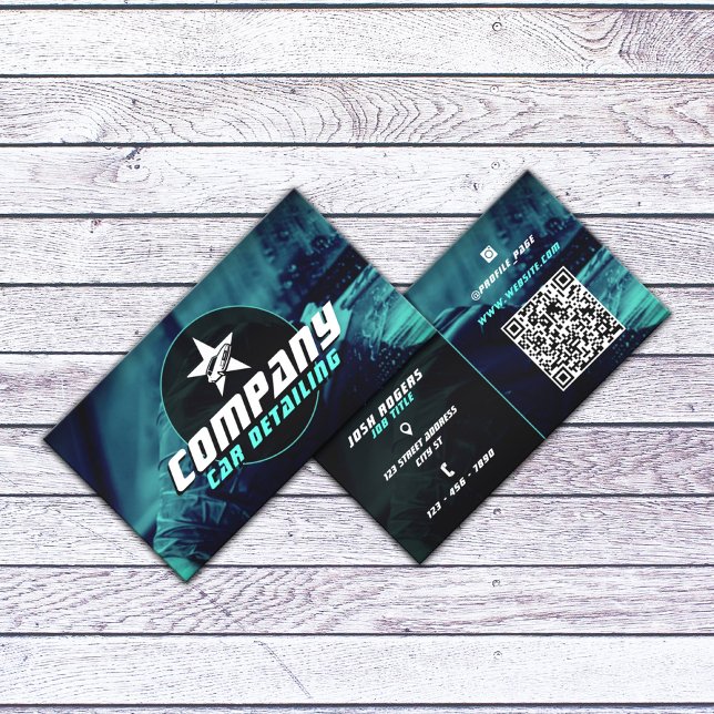 Modern professionell bil med detaljerad logotyp visitkort (Skapare uppladdad)
