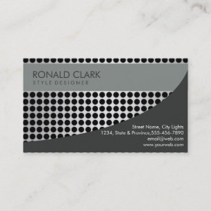Modern Professionell Black Silver Metall Steel Visitkort